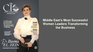 Middle East's Most Successful Women Leaders Transforming the Business