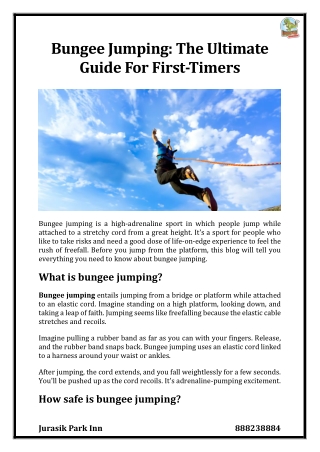 Bungee Jumping The Ultimate Guide For First-Timers