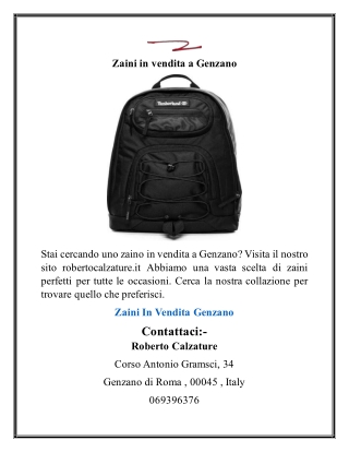 Zaini in vendita a Genzano