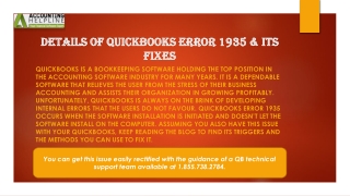 The best ever method to fix QuickBooks Error 1935