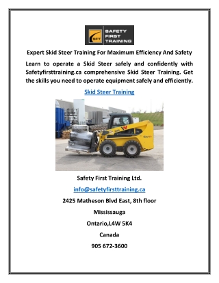 Expert Skid Steer Training For Maximum Efficiency And Safety