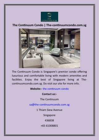 The Continuum Condo  The-continuumcondo.com.sg