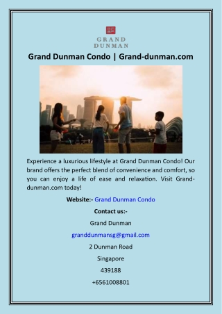 Grand Dunman Condo  Grand-dunman