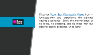 Vozol Star Disposable Vapes  -lovevape.com