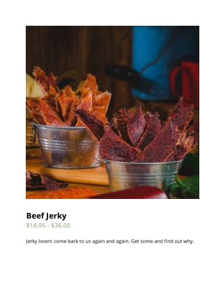 Beef Jerky