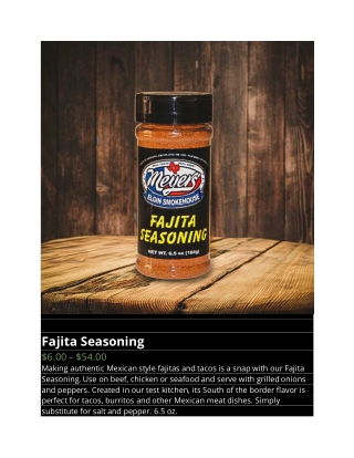 Fajita Seasoning