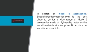 Model 3 Accessories Superchargedaccessories.com