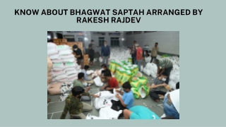 Know About Bhagwat Saptah Arranged By Rakesh Rajdev