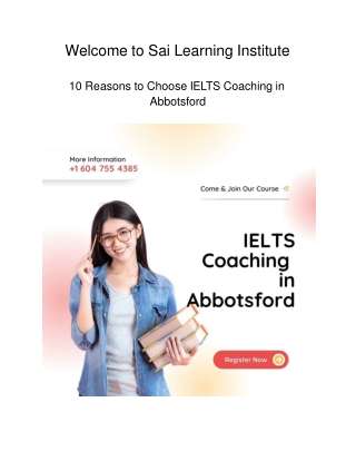 10 Reasons to Choose IELTS Coaching in Abbotsford