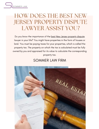 The Property Dispute Expert: Resolving Disputes in New Jersey