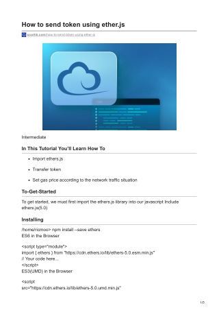 scortik.com-How to send token using etherjs