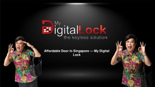 For a number of reasons, having a secure digital lock on your main door is crucial.