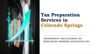 Tax Preparation Services in Colorado Springs