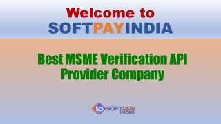 Get MSME Verification API  at Cheap Price