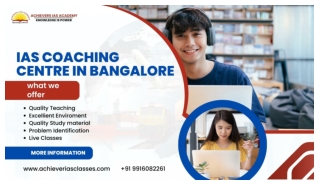 IAS Coaching Centre In Bangalore