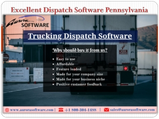 Best Dispatch Software Pennsylvania