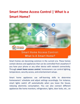 What Does Having a Smart Home Mean?