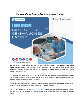 iHuman Case Study Gemma Jones Latest