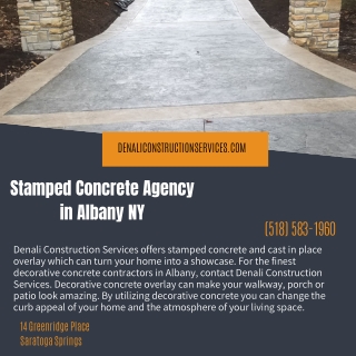 Stamped Concrete Agency in Albany NY