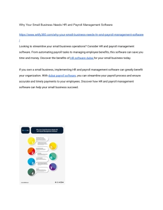 Why Your Small Business Needs HR and Payroll Management Software (1)