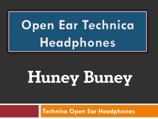 Open Ear Technica Headphones