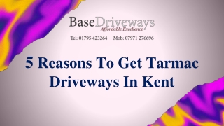 5 Reasons To Get Tarmac Driveways In Kent