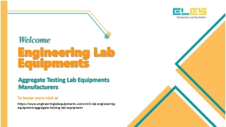 Aggregate Testing Lab Equipment Manufacturers