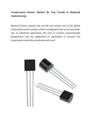 Temperature Sensor Market