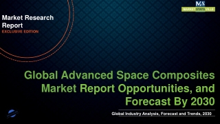 Advanced Space Composites Market Worth US$ 2.75 Billion by 2030