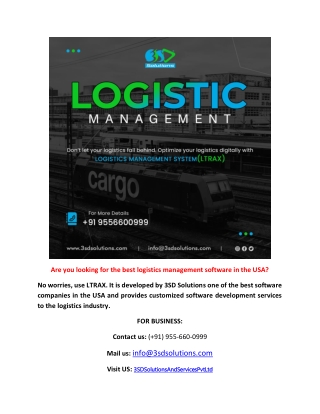 Best Logistics Management Software