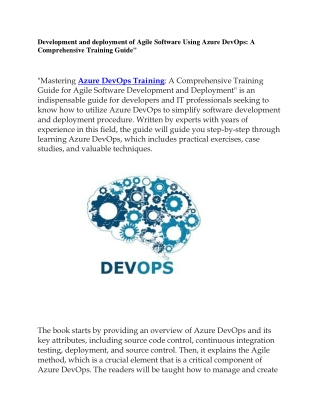 Azure DevOps Training