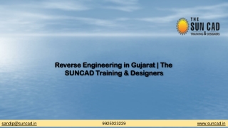 Reverse Engineering in Gujarat | The SUNCAD Training & Designers