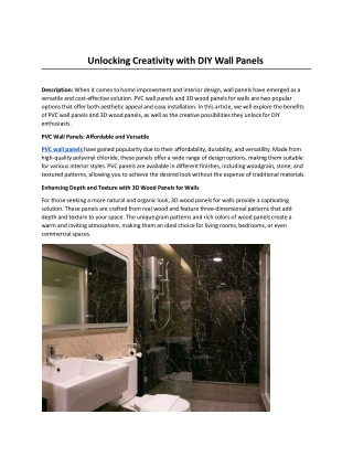 Unlocking Creativity with DIY Wall Panels.docx