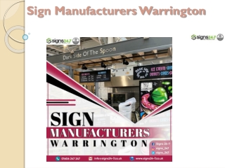 Sign Manufacturers Warrington