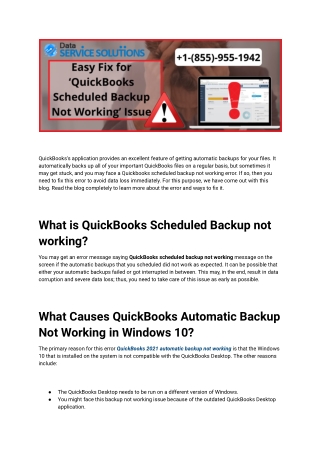 How do I fix QuickBooks backup?