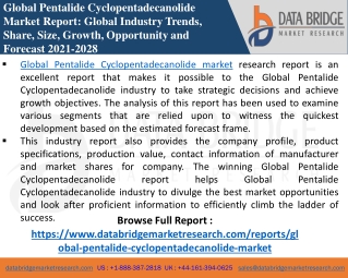 Pentalide Cyclopentadecanolide Market-Chemical Material