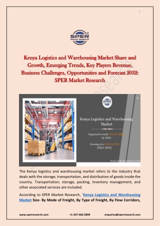 Kenya Logistics and Warehousing Market