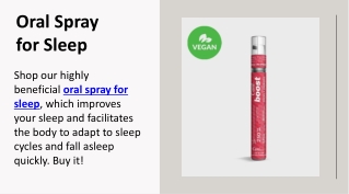 Oral Spray for Sleep