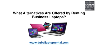 What Alternatives Are Offered by Renting Business Laptops?