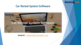 Car Rental System Software