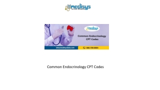 Common Endocrinology CPT Codes