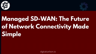 Managed SD-WAN: The Future of Network Connectivity Made Simple - Digital Carbon