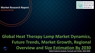 Heat Therapy Lamp Market Dynamics, Future Trends, Market Growth, Regional Overview and Size Estimation By 2030