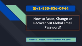 How do I Recover/Reset my SBCGlobal Email Password?  +1-877-422-4489