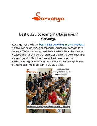 Best CBSE coaching in uttar pradesh