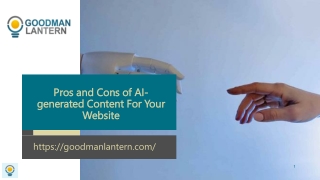 Pros and Cons of AI-generated Content For Your Website