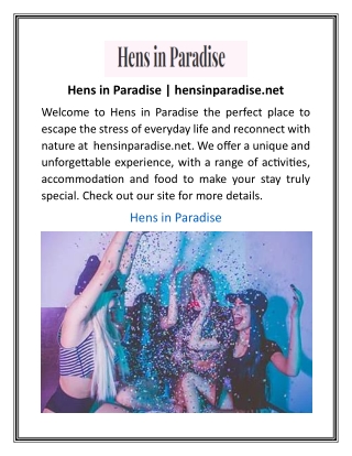 Hens in Paradise  hensinparadise.net