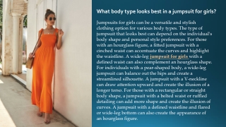 What body type looks best in a jumpsuit for girls?