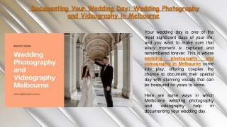 Documenting Your Wedding Day Wedding Photography and Videography in Melbourne