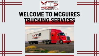 Same Day Service in New York – McGuires Trucking Services